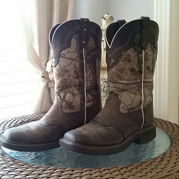 justin realtree camo boots